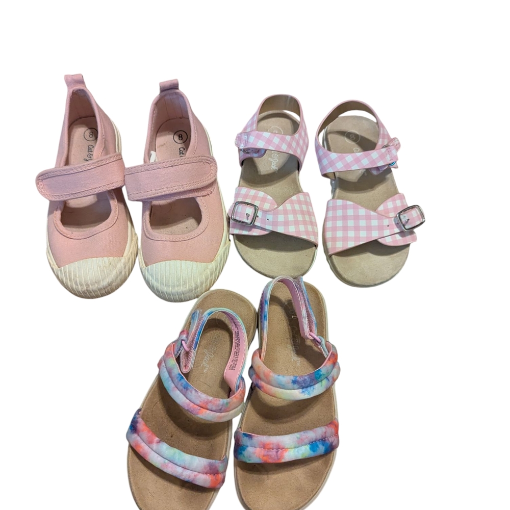 Cat & Jack Pink Sandals Bundle